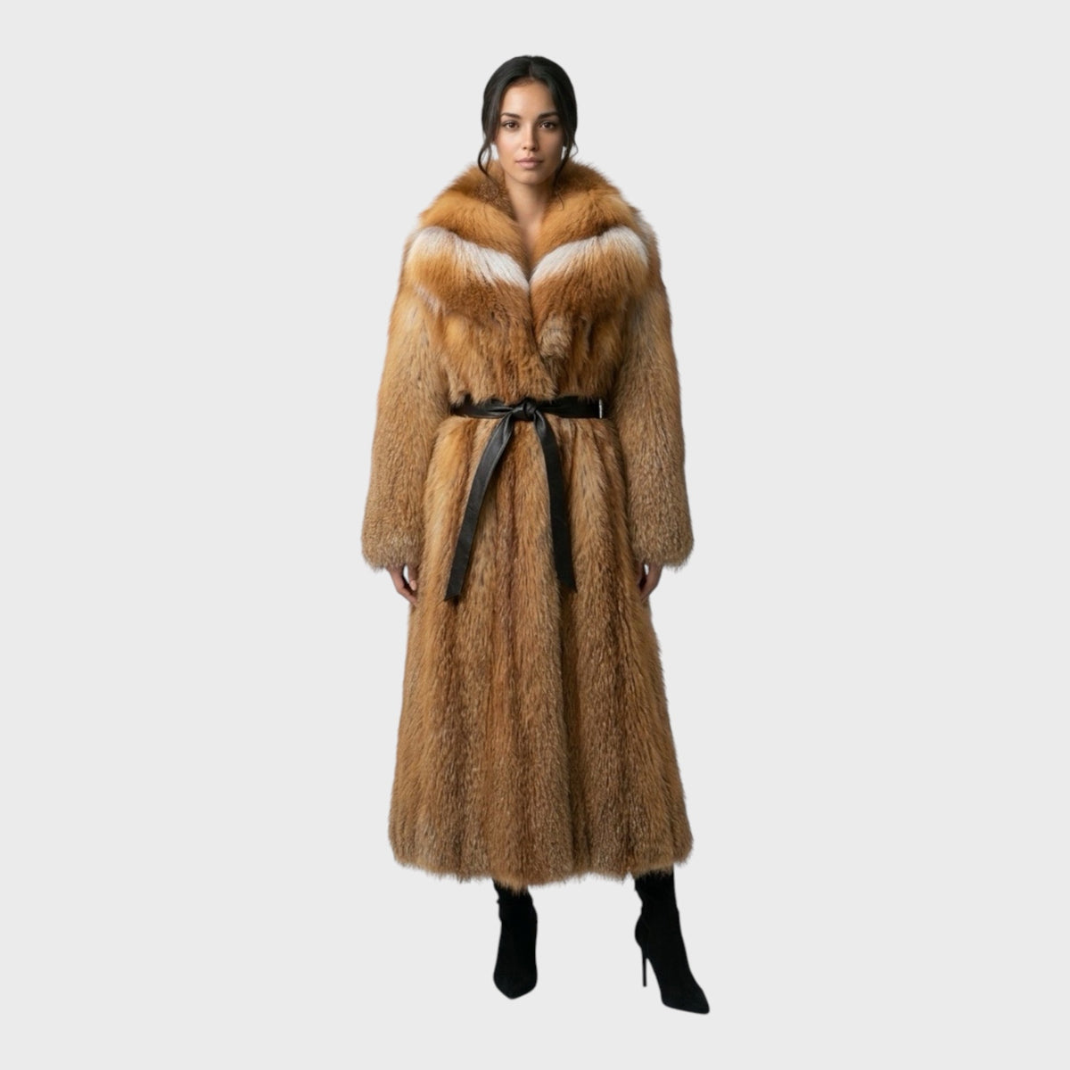 Natural Golden Fox Full-Length Coat