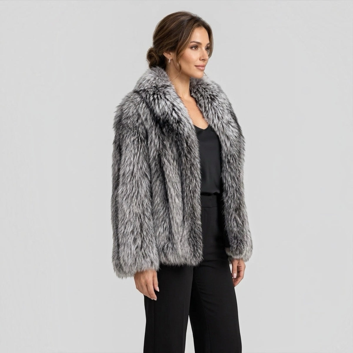 Natural Silver Fox Jacket