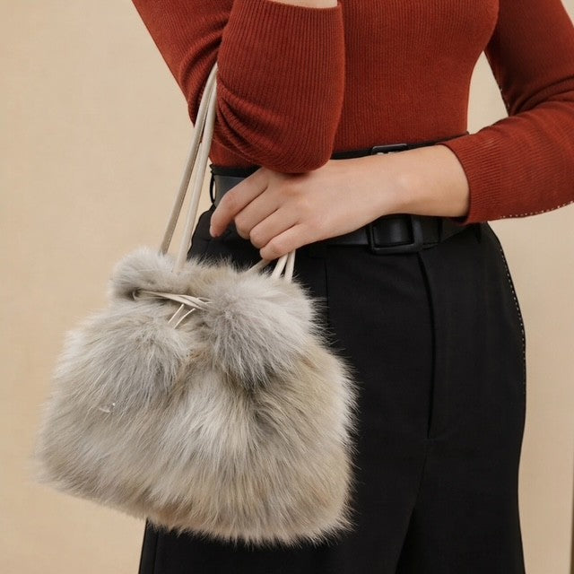 Natural Coyote Section Luxe Handbag Leather Handle