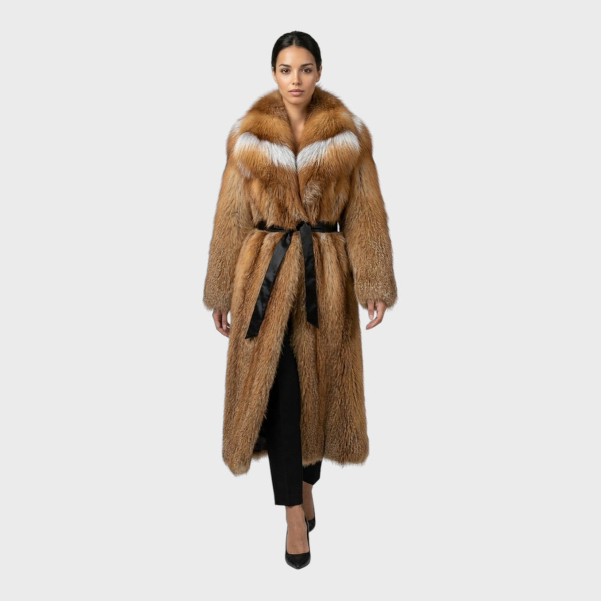 Natural Golden Fox Full-Length Coat