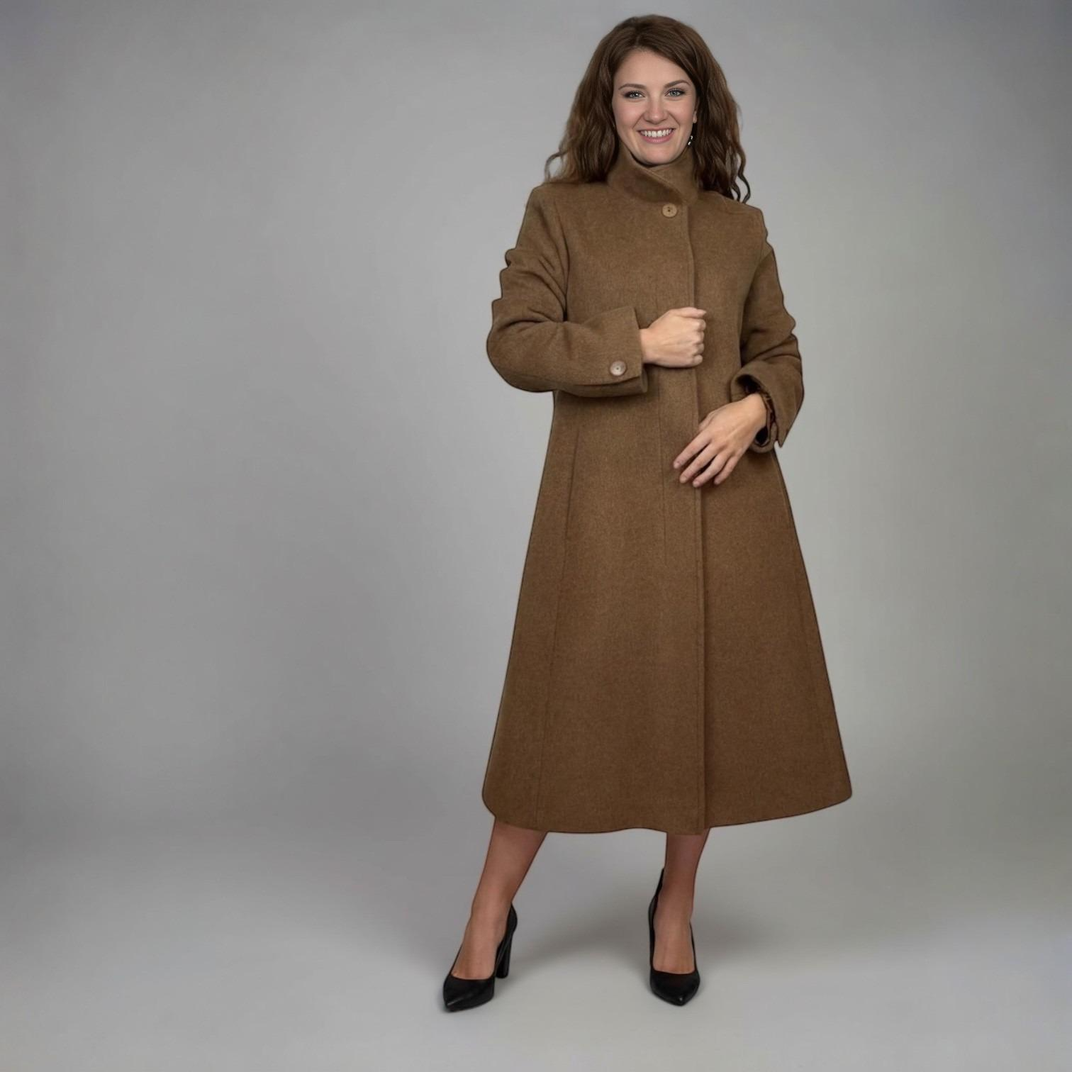 Cashmere and Wool Blend Coat