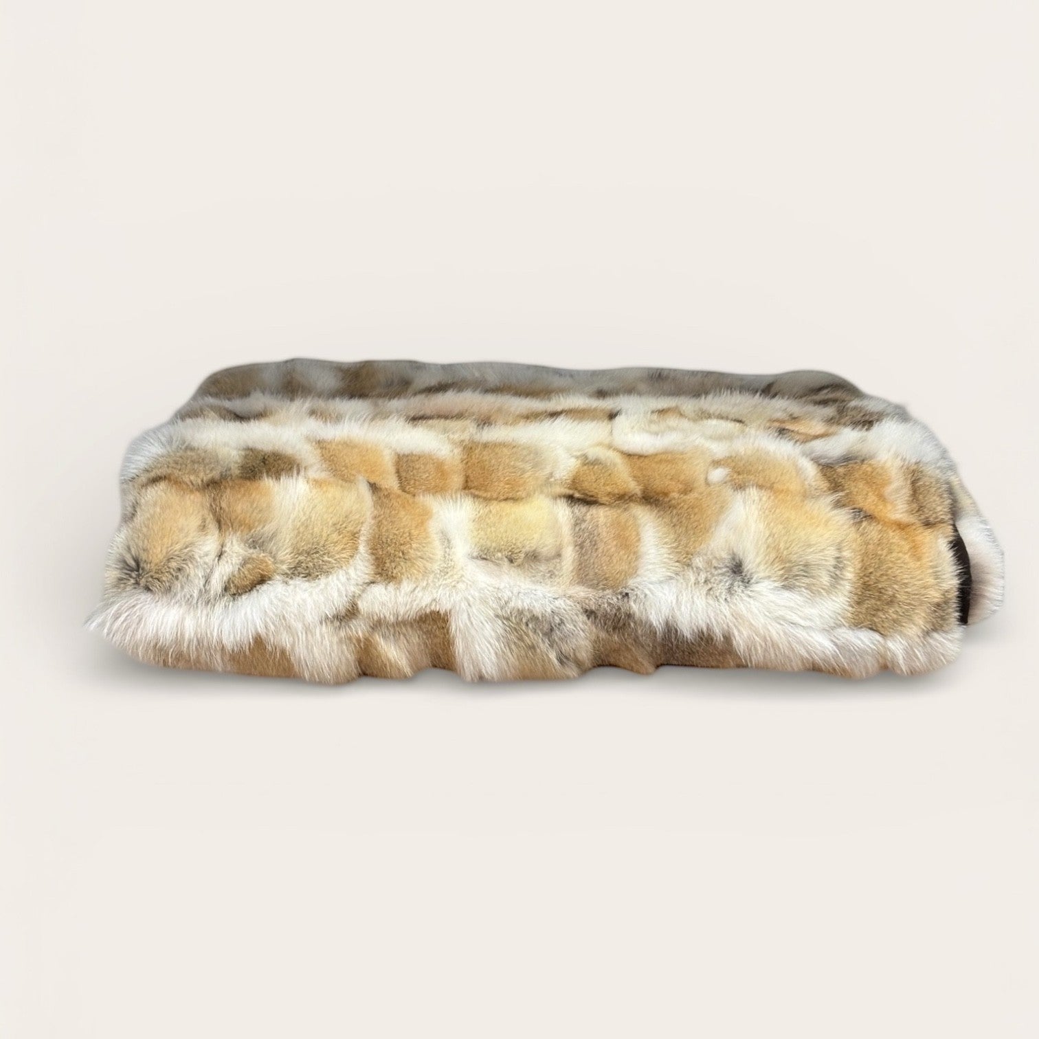 Natural Coyote Patch Work Throw