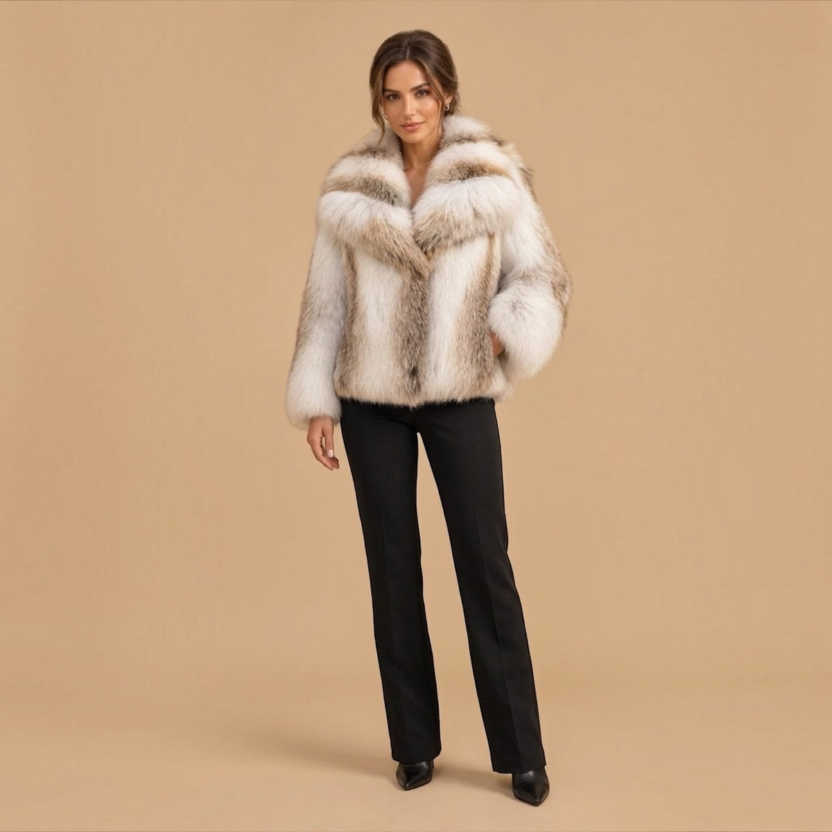 Natural Shadow Fawn Fox Jacket