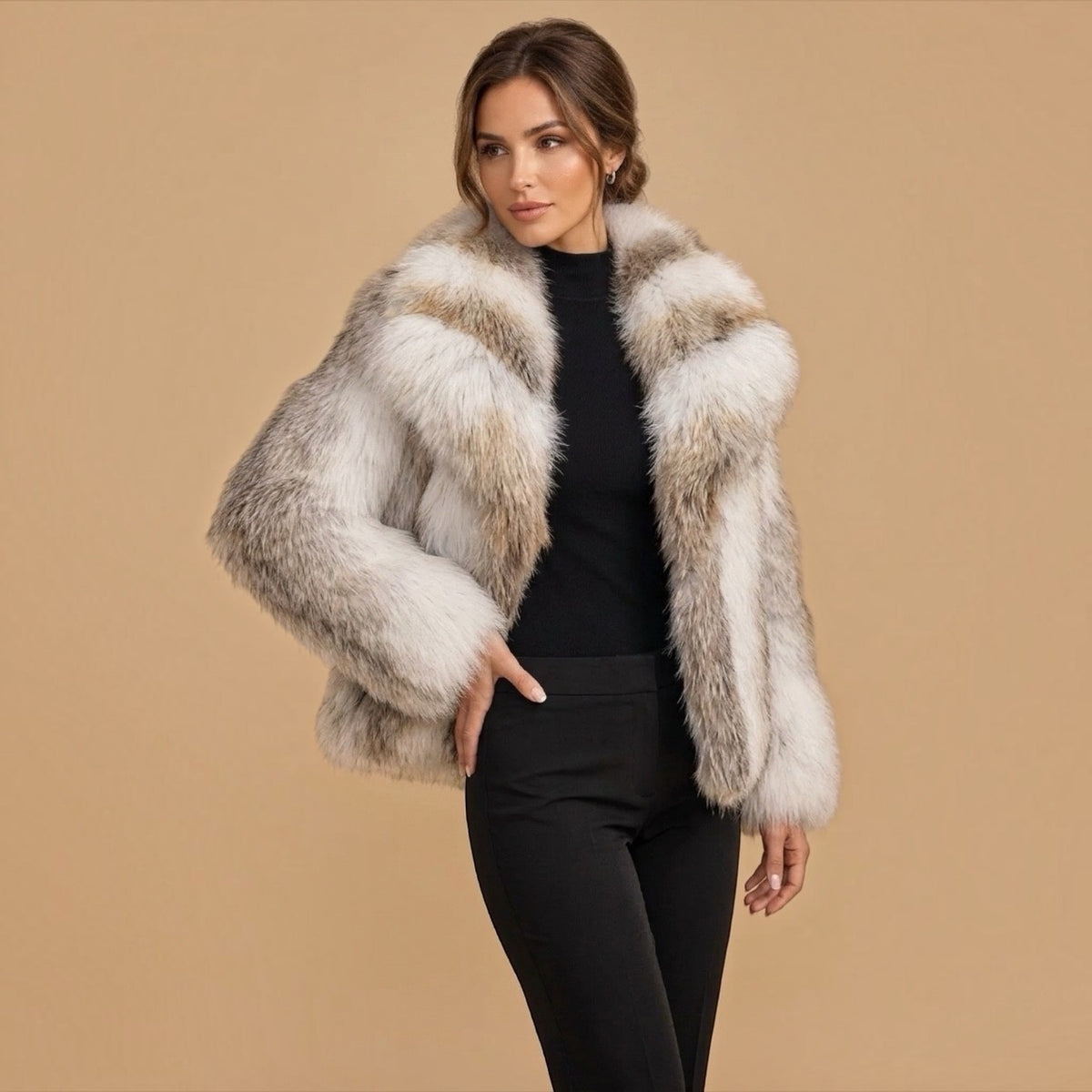 Natural Shadow Fawn Fox Jacket