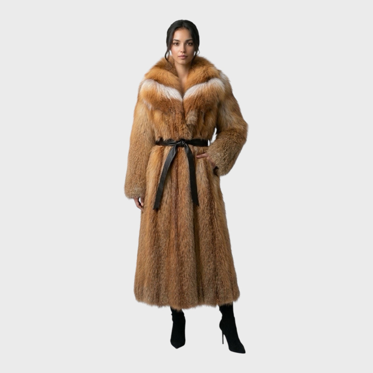 Natural Golden Fox Full-Length Coat