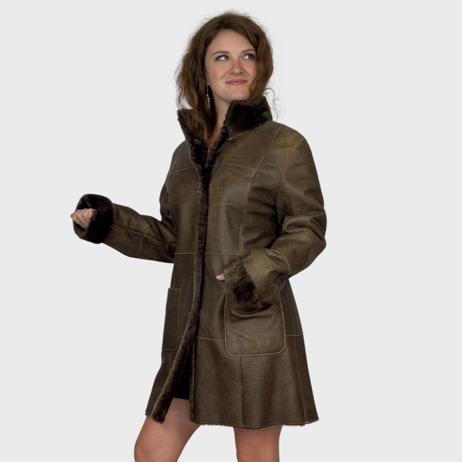 Brown Merino Shearling Jacket