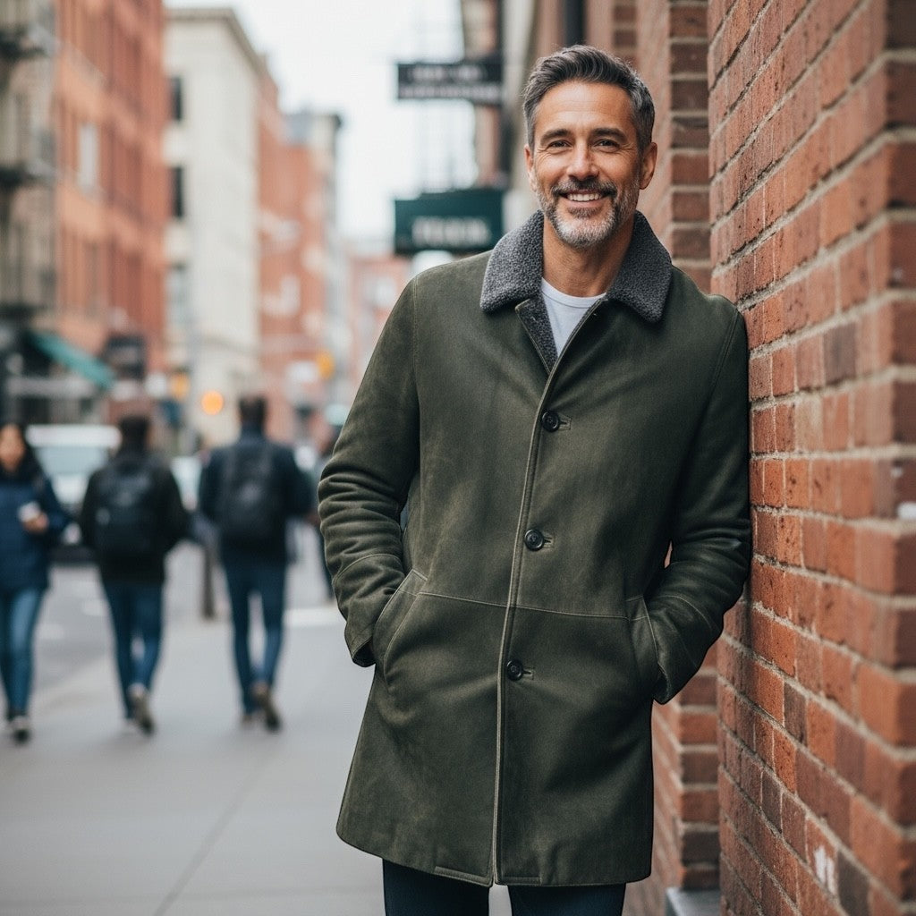Men's Curly Shearling Jacket