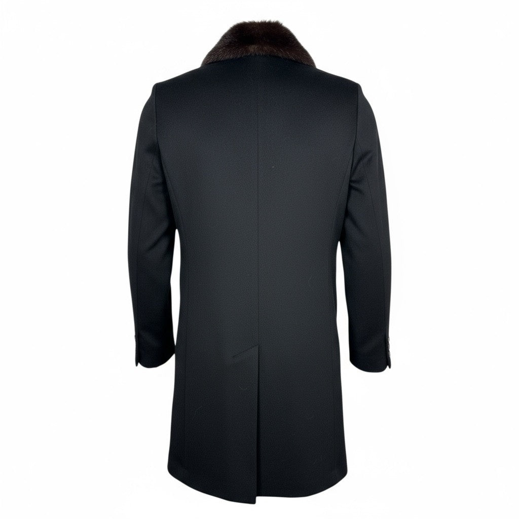 Loro Piana Superfine Wool Men's Coat - Mink Collar