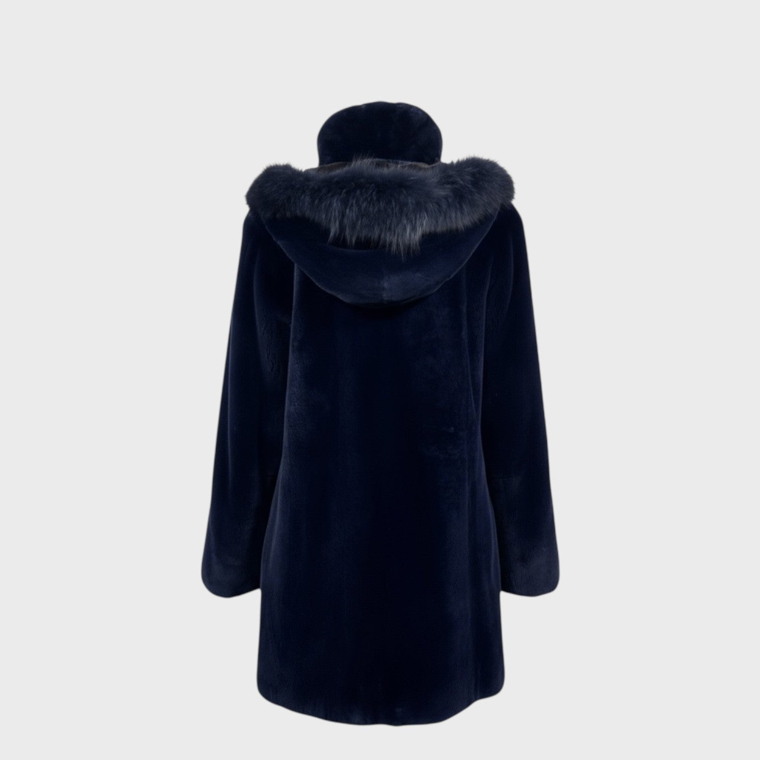 Sheared Beaver Dyed Jacket - Detachable Hood Fox Trim