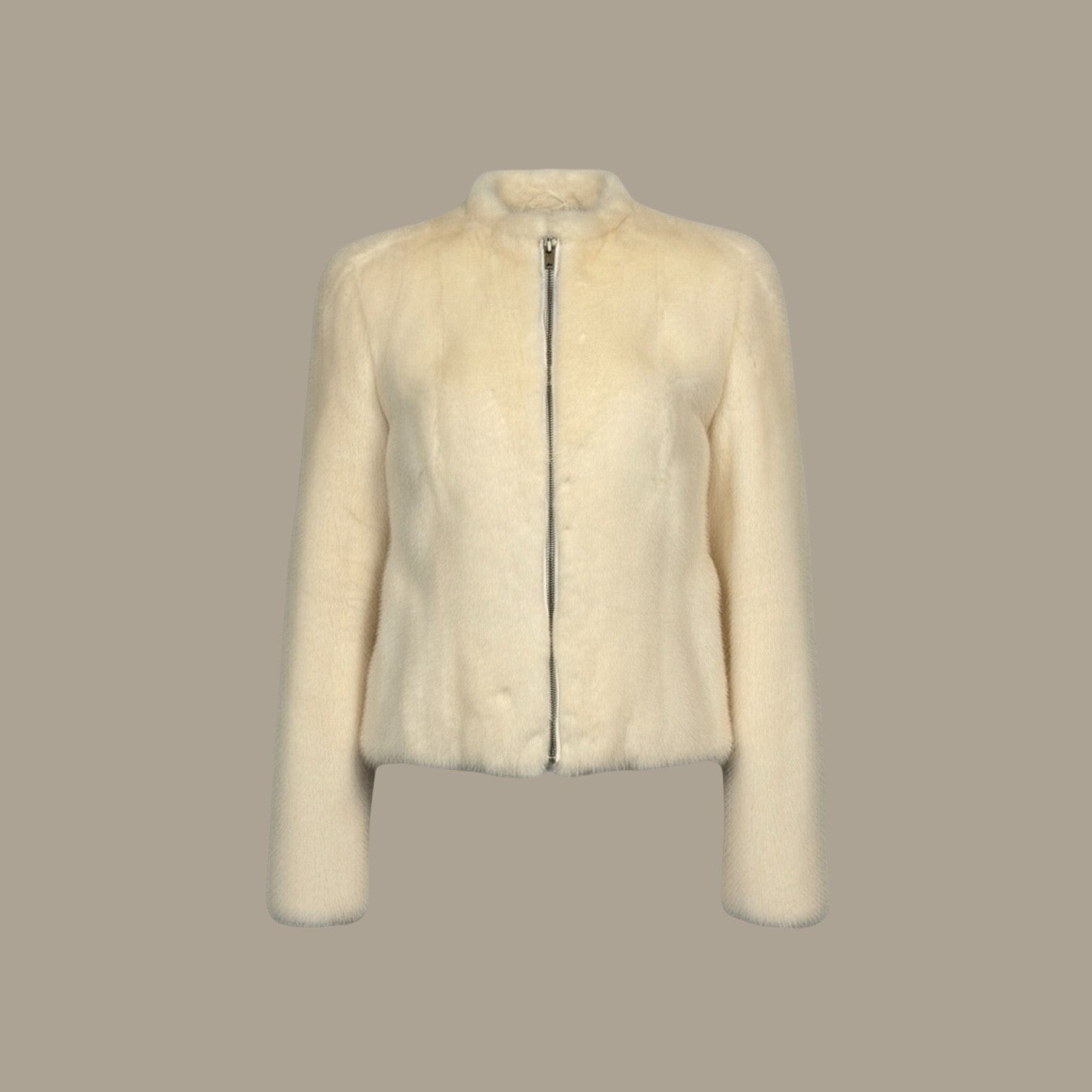 White Short Mink Jacket