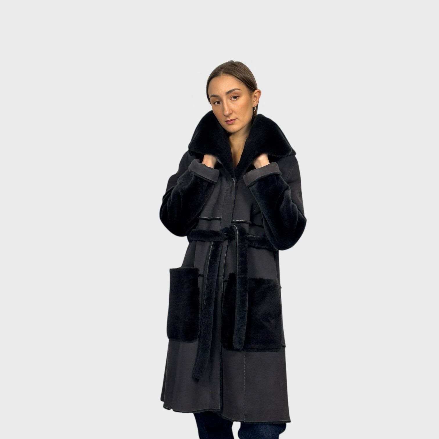 Mocha Suede Shearling Jacket