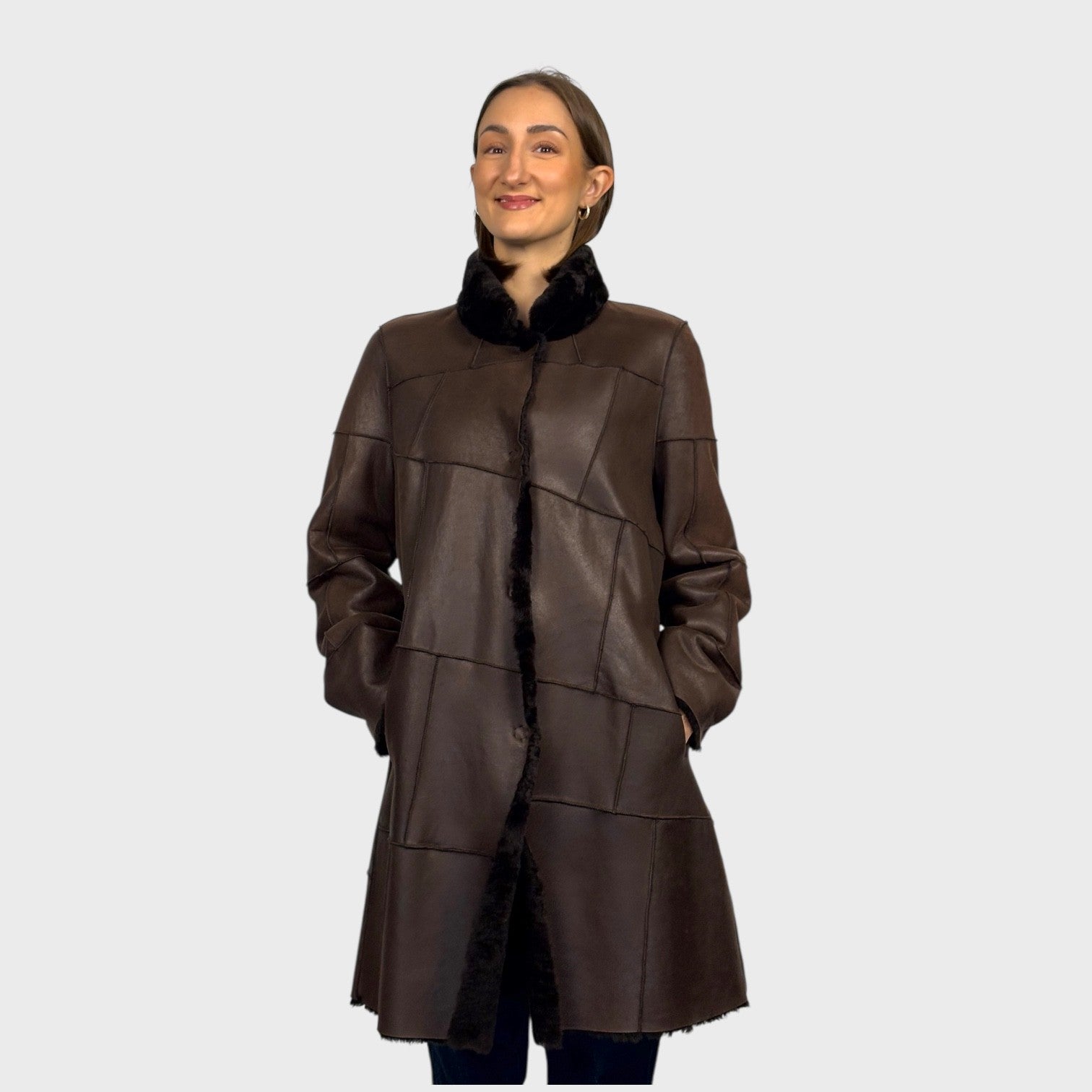 Saddle Shearling Jacket - Reversible