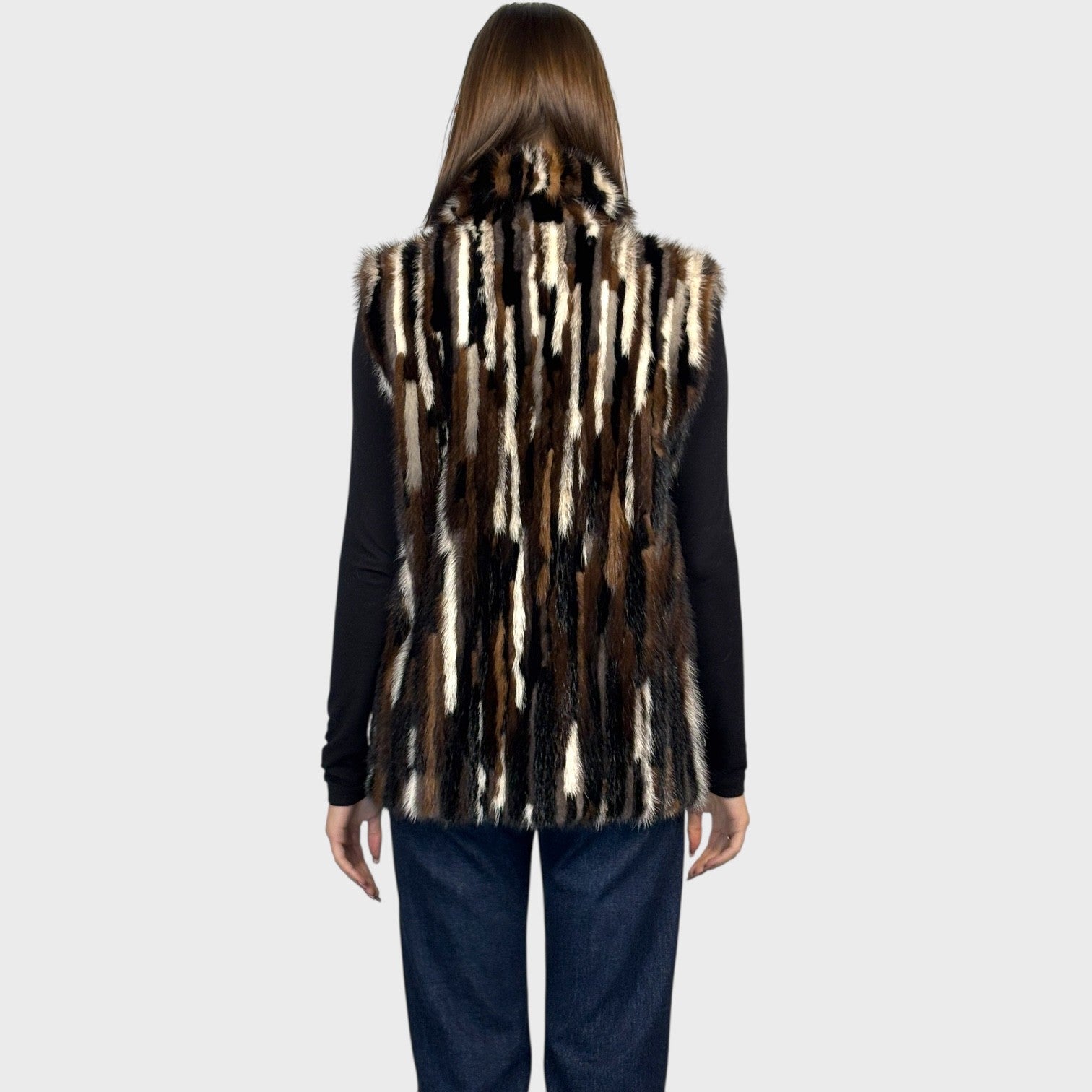 Three Color Mink Vest