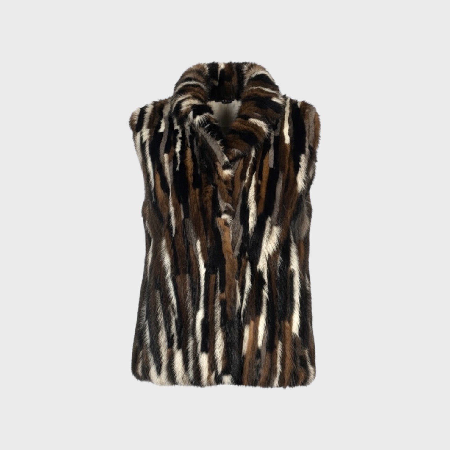 Three Color Mink Vest