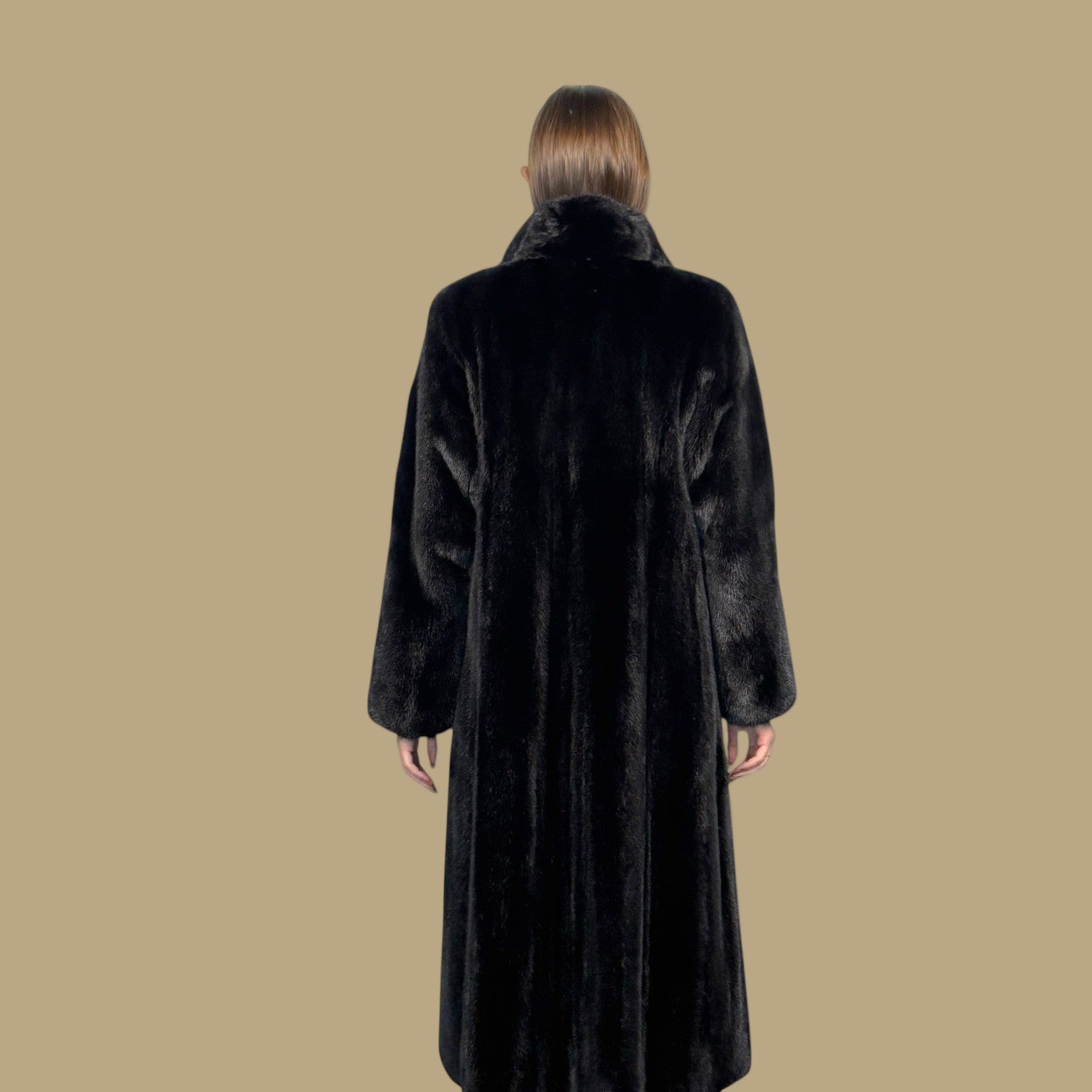 Dark Ranch Petite Mink coat