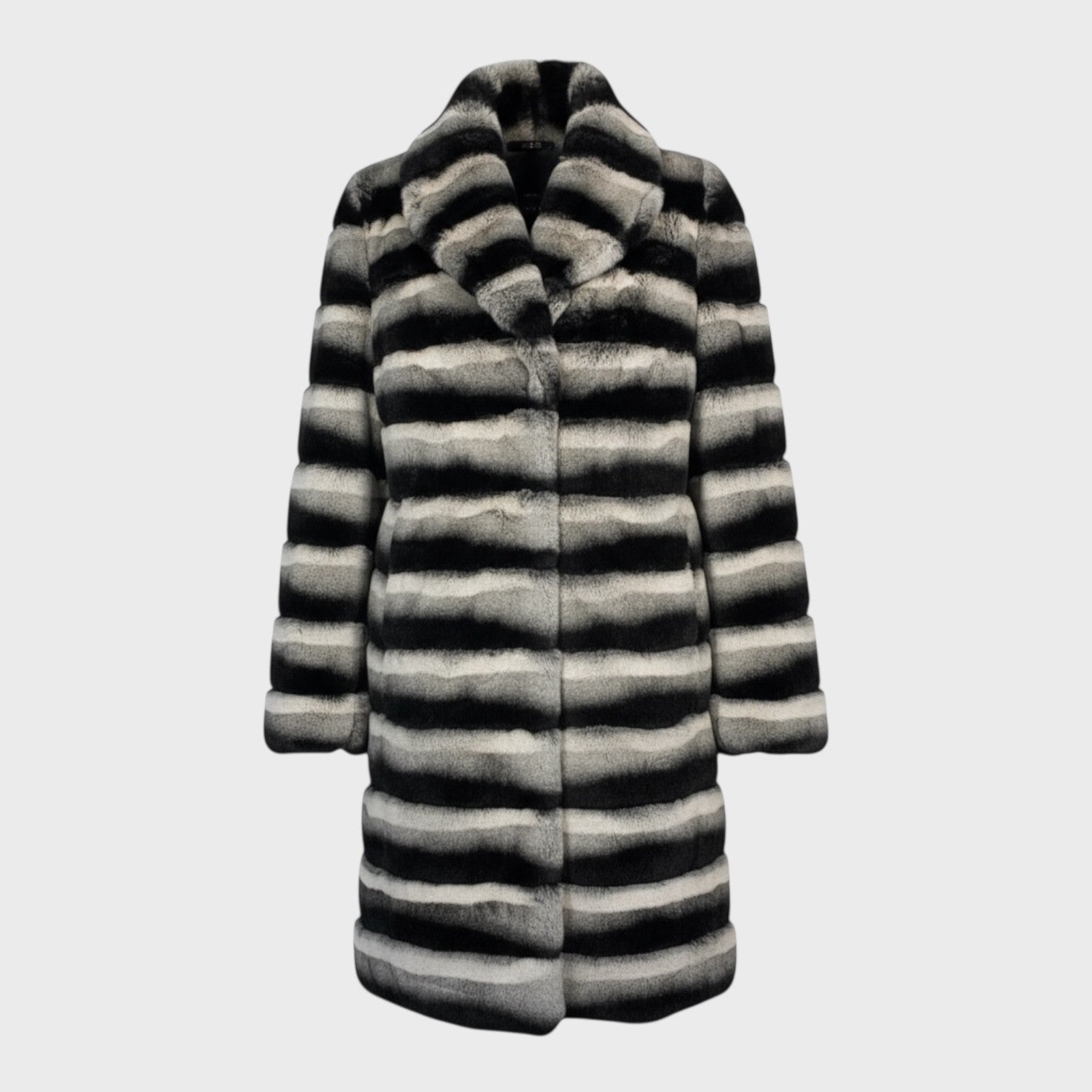 Rex Rabbit Chinchilla Shade 3/4 Jacket