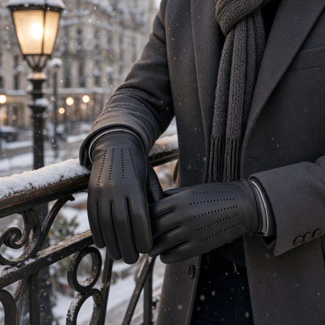 Men’s Genuine Leather Gloves – Sheepskin Lined