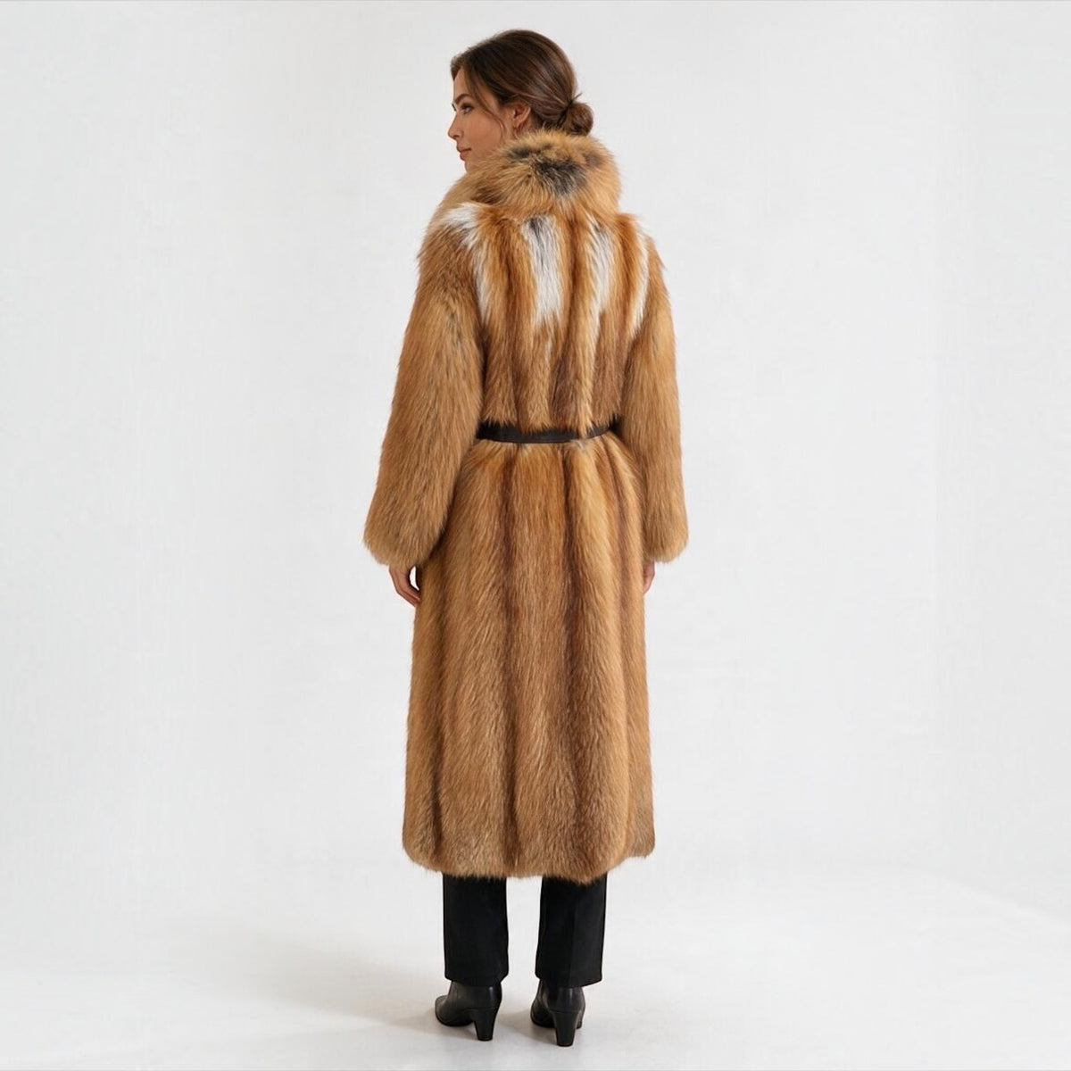 Natural Golden Fox Full-Length Coat