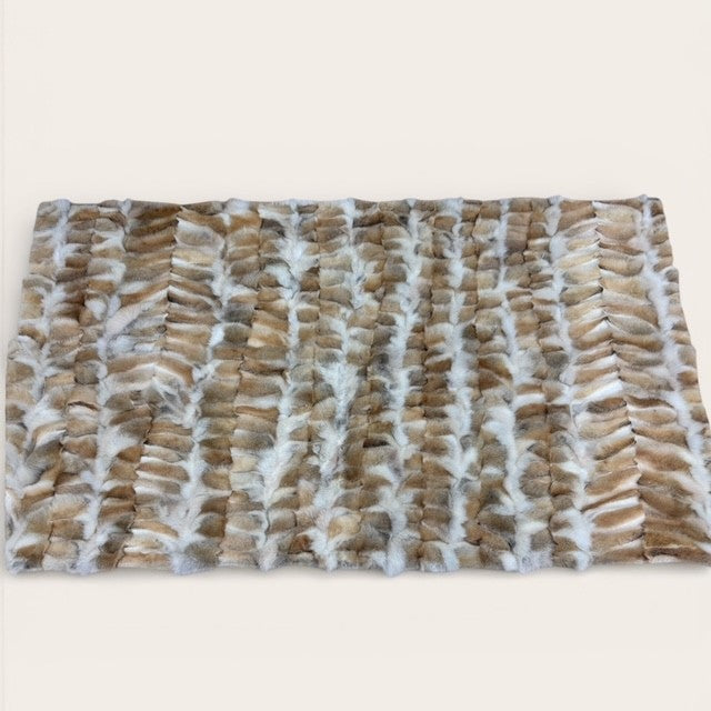 Natural Coyote Patch Work Throw