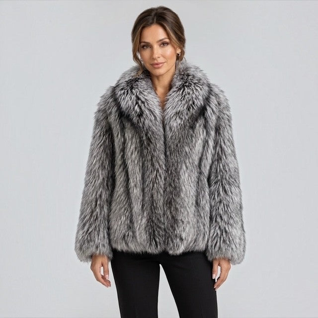Natural Silver Fox Jacket