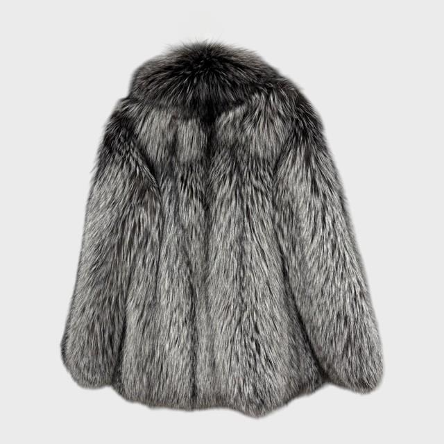 Natural Silver Fox Jacket