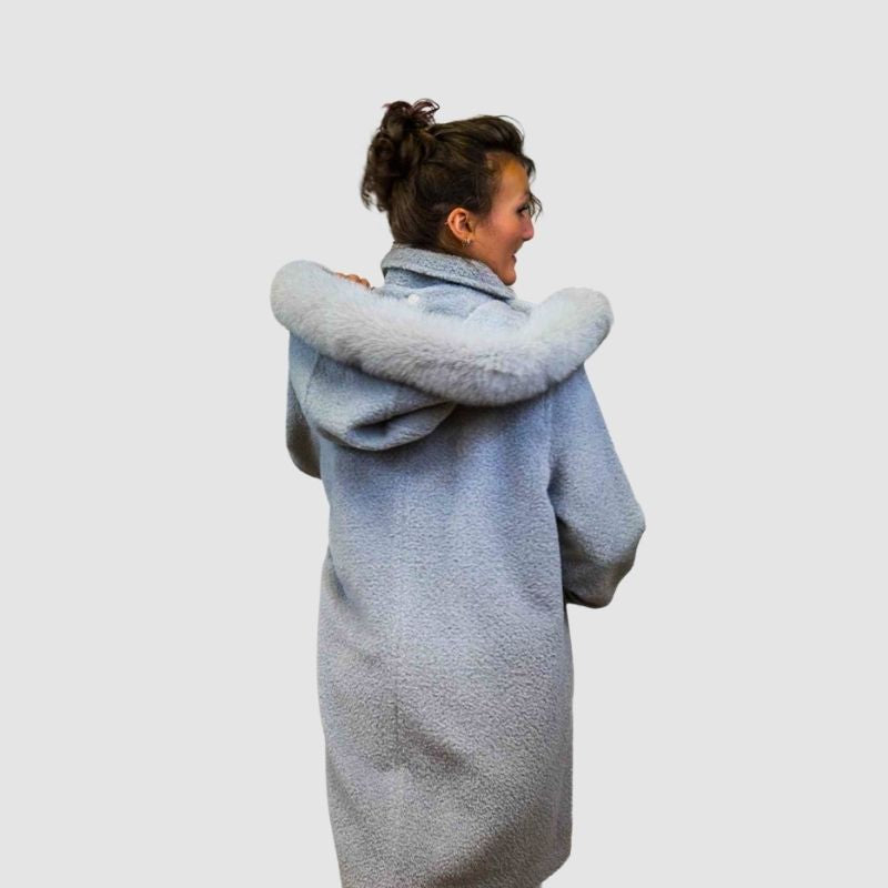 Alpaca Wool Parka - Detachable Hood - Fox trim