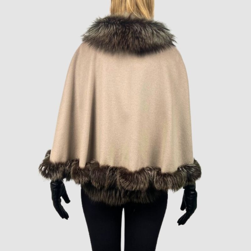 Cashmere Cape & Undervest - Double Fox Trim