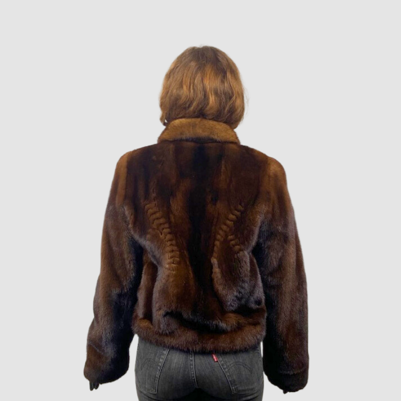 Mahogany Female Mink Jacket