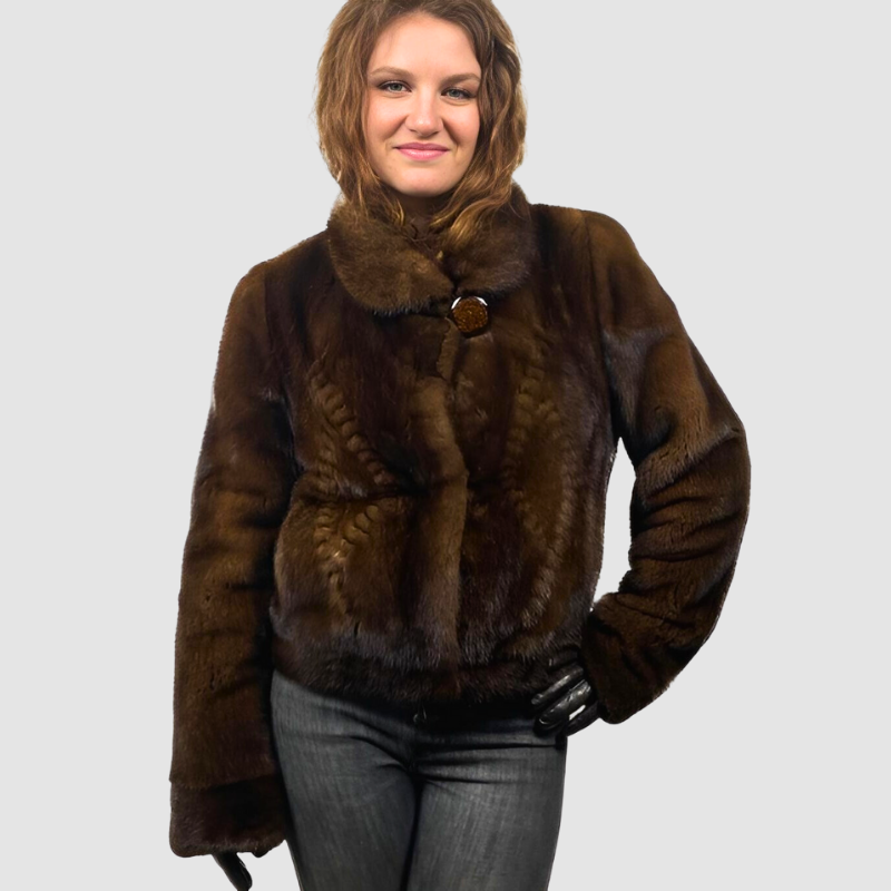 Mahogany Female Mink Jacket