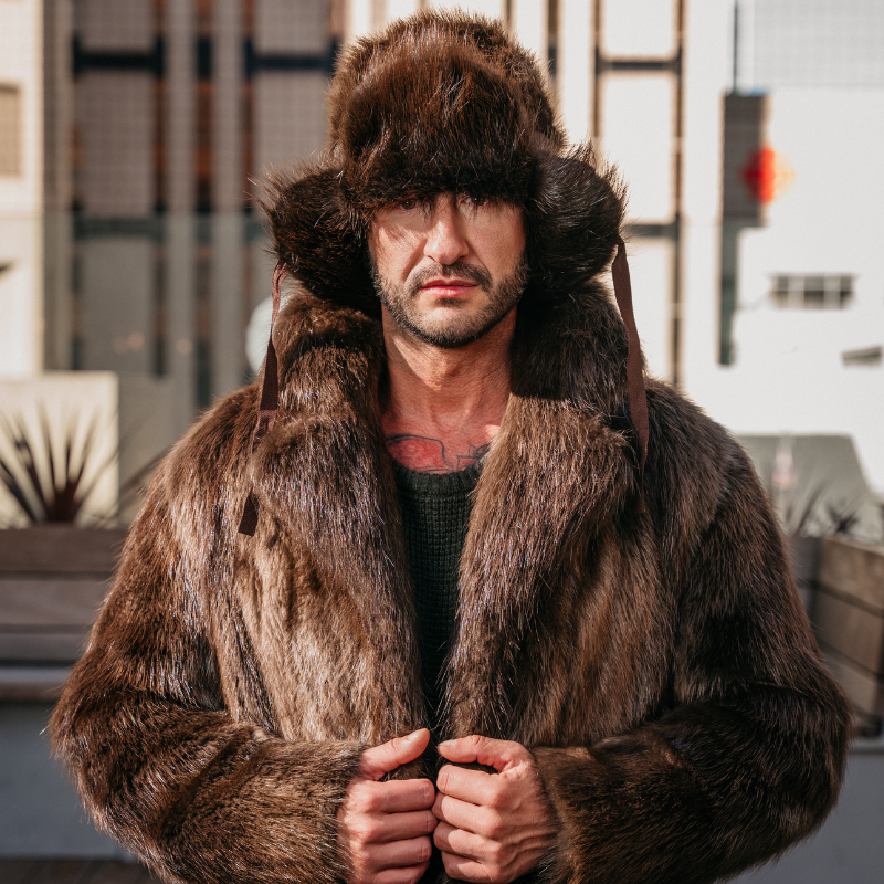 Men's Long Hair Beaver Hat