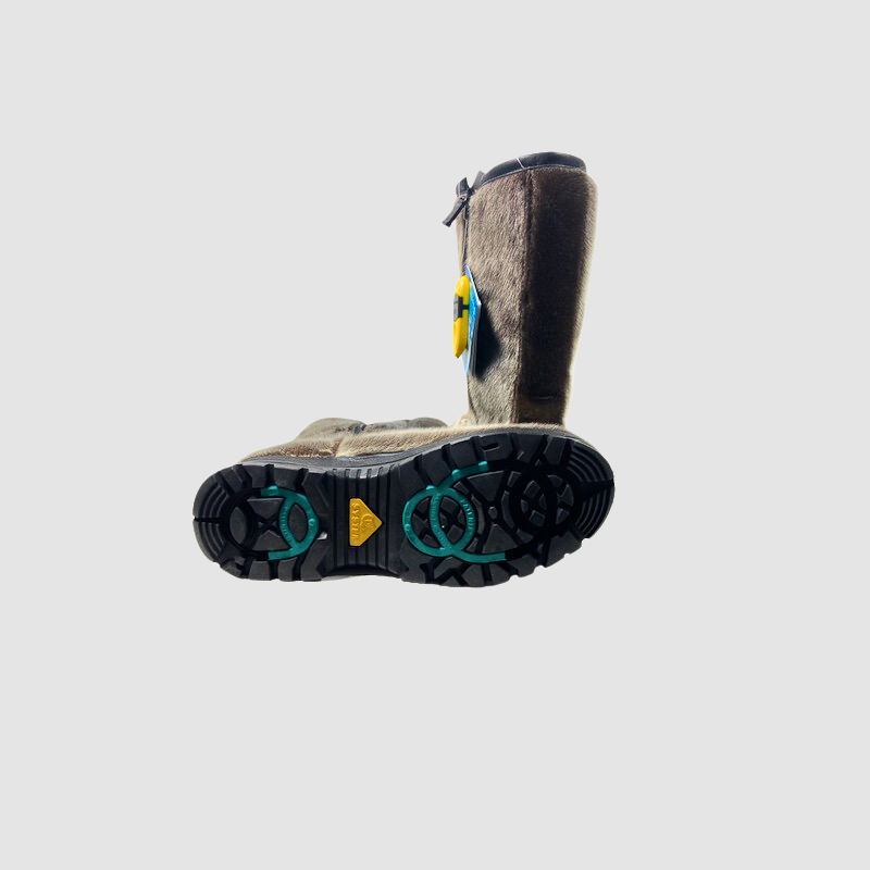 Men's Natural Silver Seal Tall Boot - Zipper - Lined with Shearling
