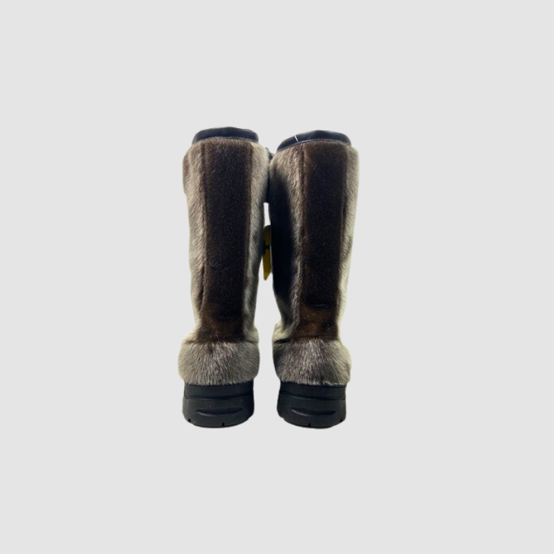 Men's Natural Silver Seal Tall Boot - Zipper - Lined with Shearling