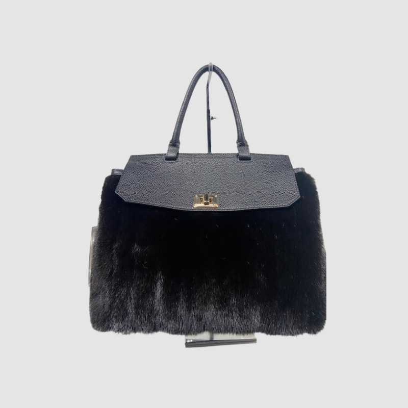 Mink & Leather Purse Convertible to Backpack