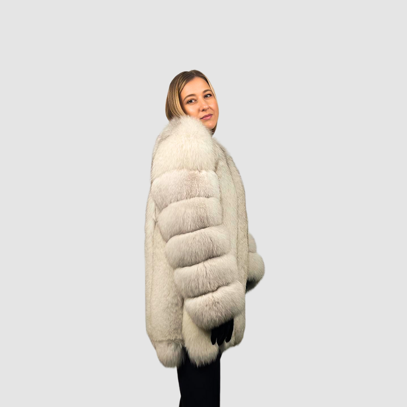 Natural Blue Fox Jacket