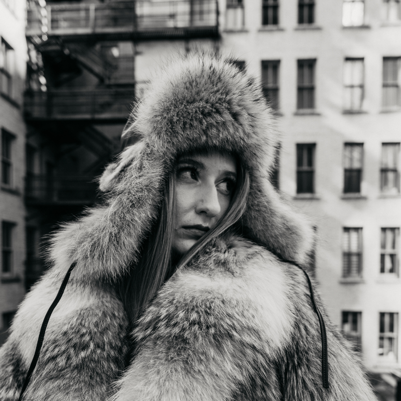 Natural Coyote Aviator Hat