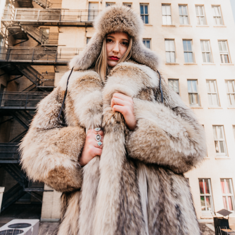 Natural Coyote Coat