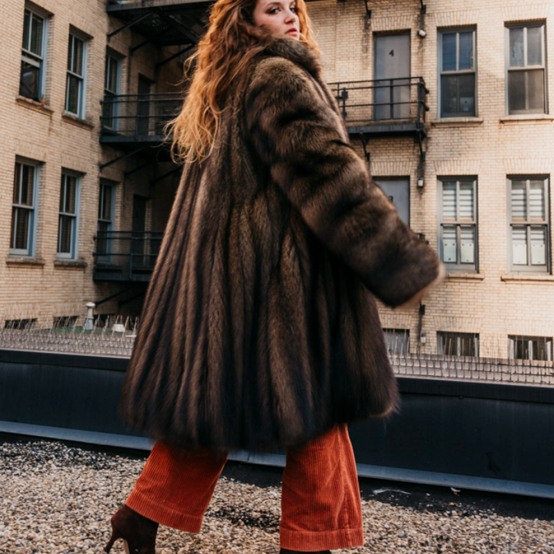 Natural Fisher 7/8 Coat