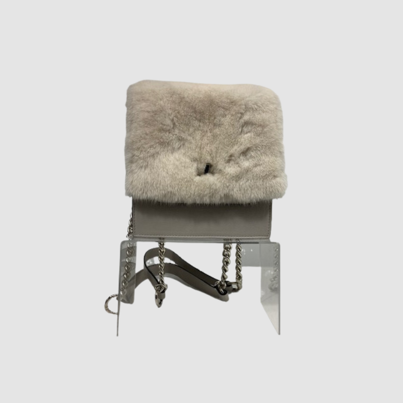 Pearl Mink & Leather Backpack