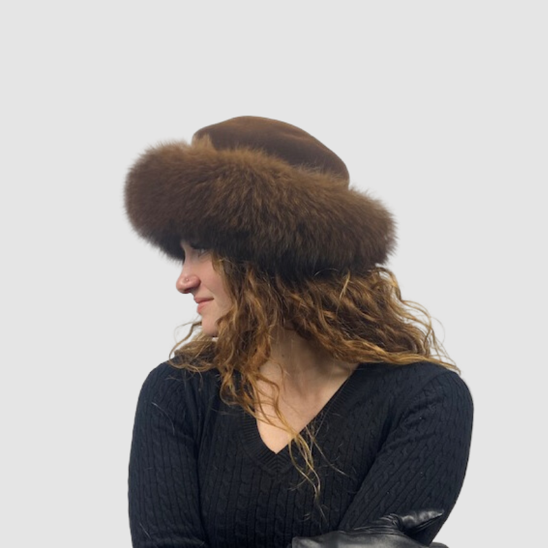 Sable Dyed Fox & Fur Felt Hat