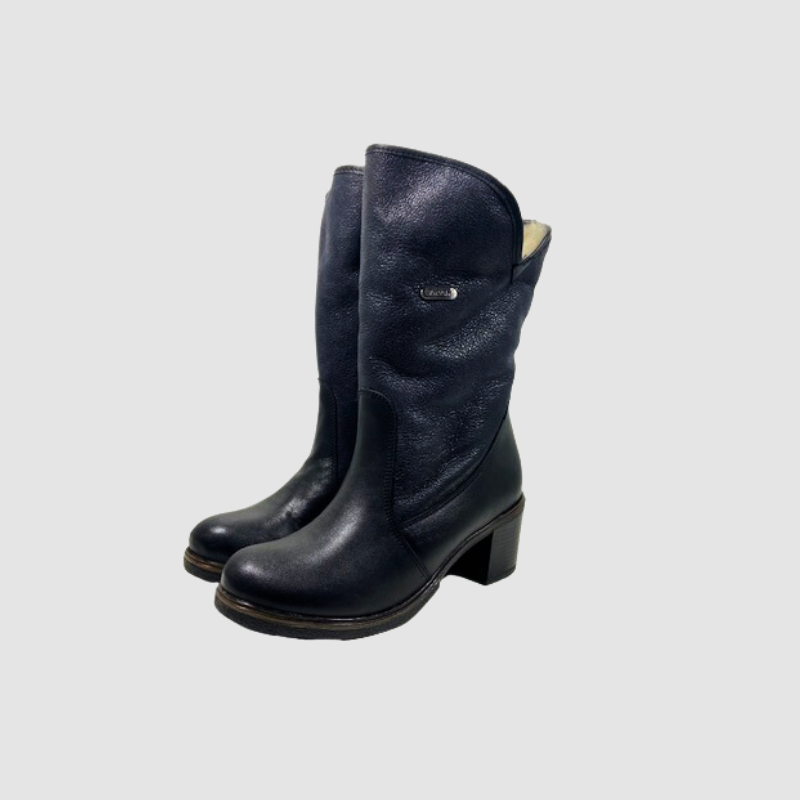 Women's Black Nappa Shearling Boots