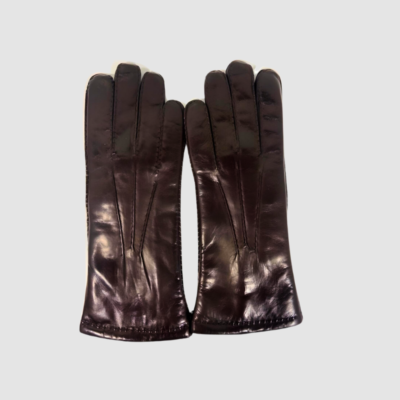 Women's Leather Gloves Lined with Shearling