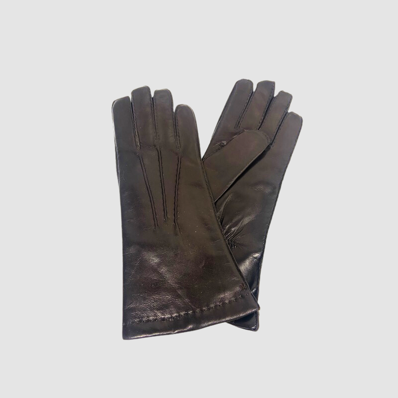 Women's Leather Gloves Lined with Shearling