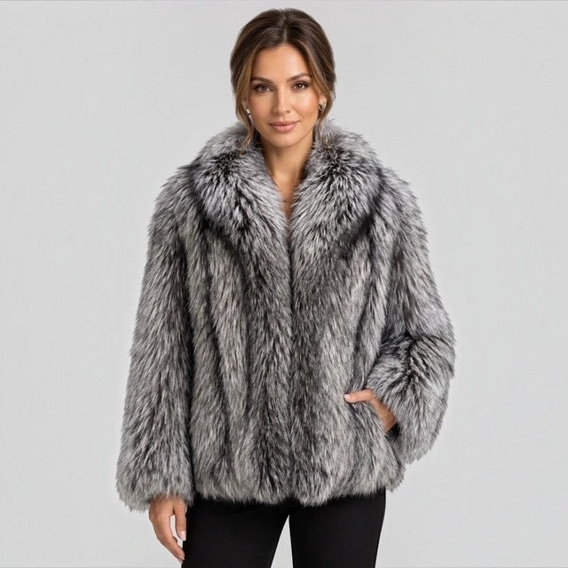 Natural Silver Fox Jacket