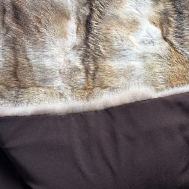 Luxurious Full Pelt Coyote Fur Blanket