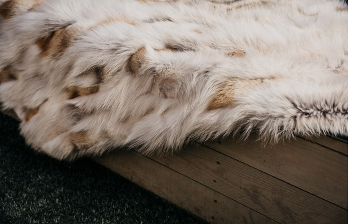 Natural Coyote Patch Work Throw 58" X 94"