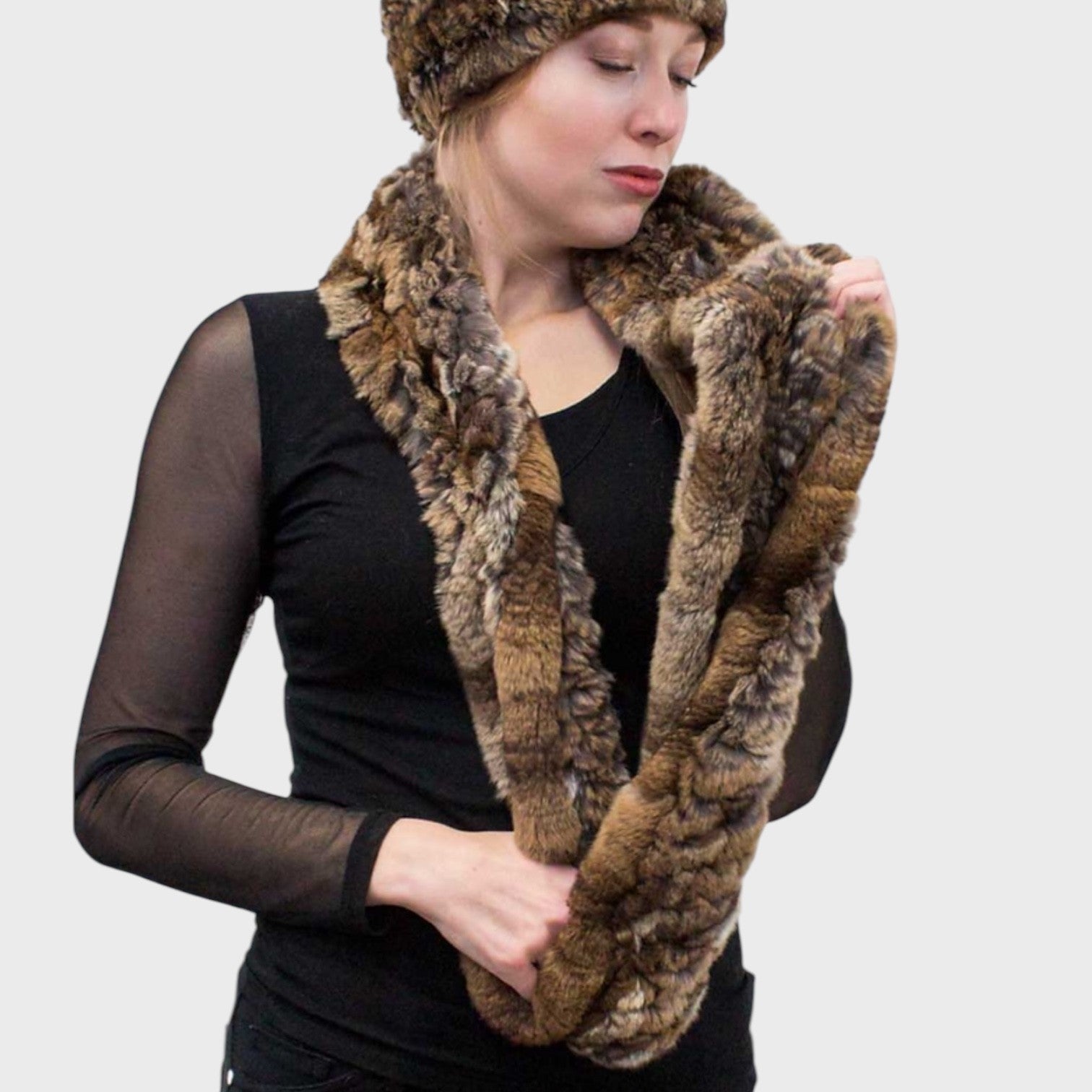 Rex Knit Infinity Scarf