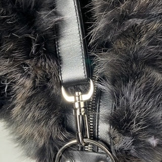 Gun Metal Dyed Coyote Bag - Leather Strap