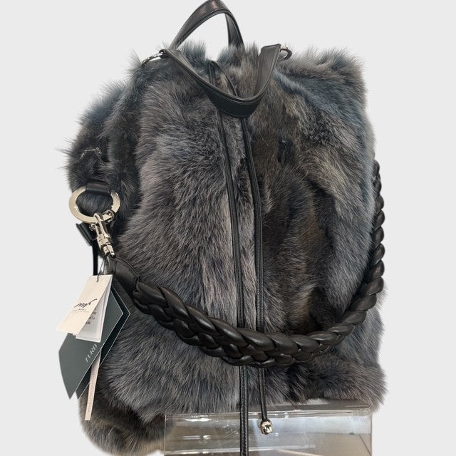 Gun Metal Dyed Coyote Luxe Bag