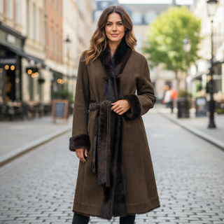 Spanish Shearling Coat - Reversible