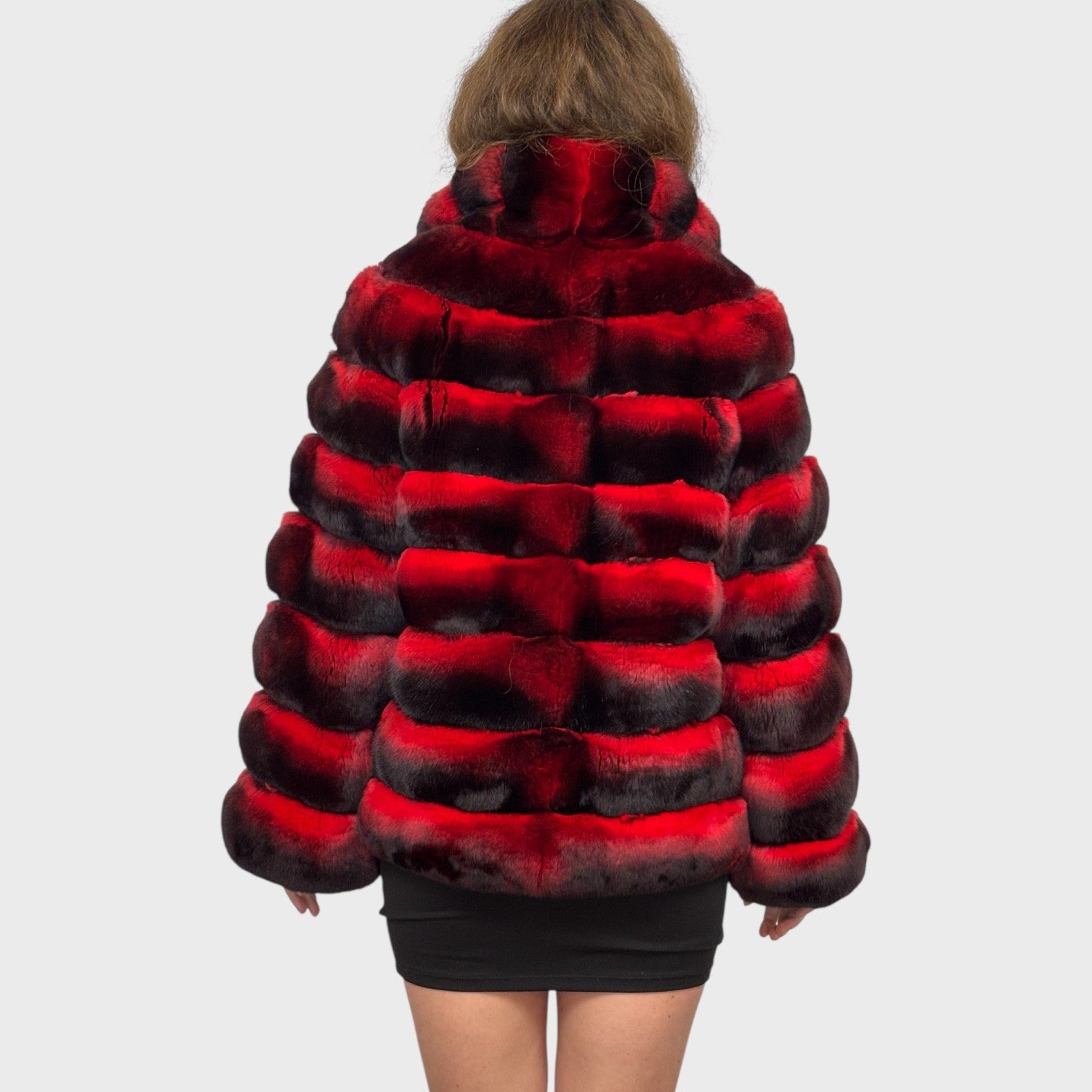 Red Dyed Chinchilla Jacket